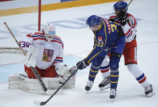 Ice hockey. Channel One Cup. Sweden vs. Czech Republic