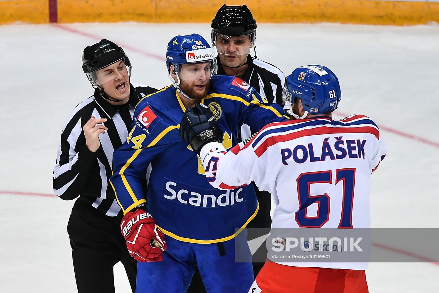 Ice hockey. Channel One Cup. Sweden vs. Czech Republic