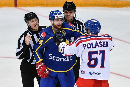 Ice hockey. Channel One Cup. Sweden vs. Czech Republic
