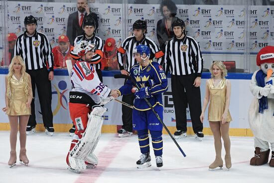Ice hockey. Channel One Cup. Sweden vs. Czech Republic