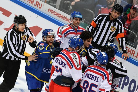 Ice hockey. Channel One Cup. Sweden vs. Czech Republic