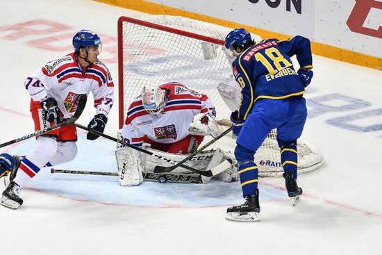 Ice hockey. Channel One Cup. Sweden vs. Czech Republic