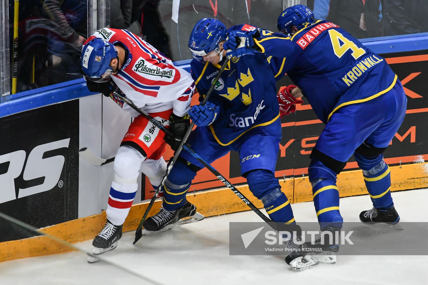 Ice hockey. Channel One Cup. Sweden vs. Czech Republic