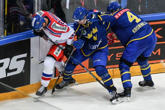 Ice hockey. Channel One Cup. Sweden vs. Czech Republic