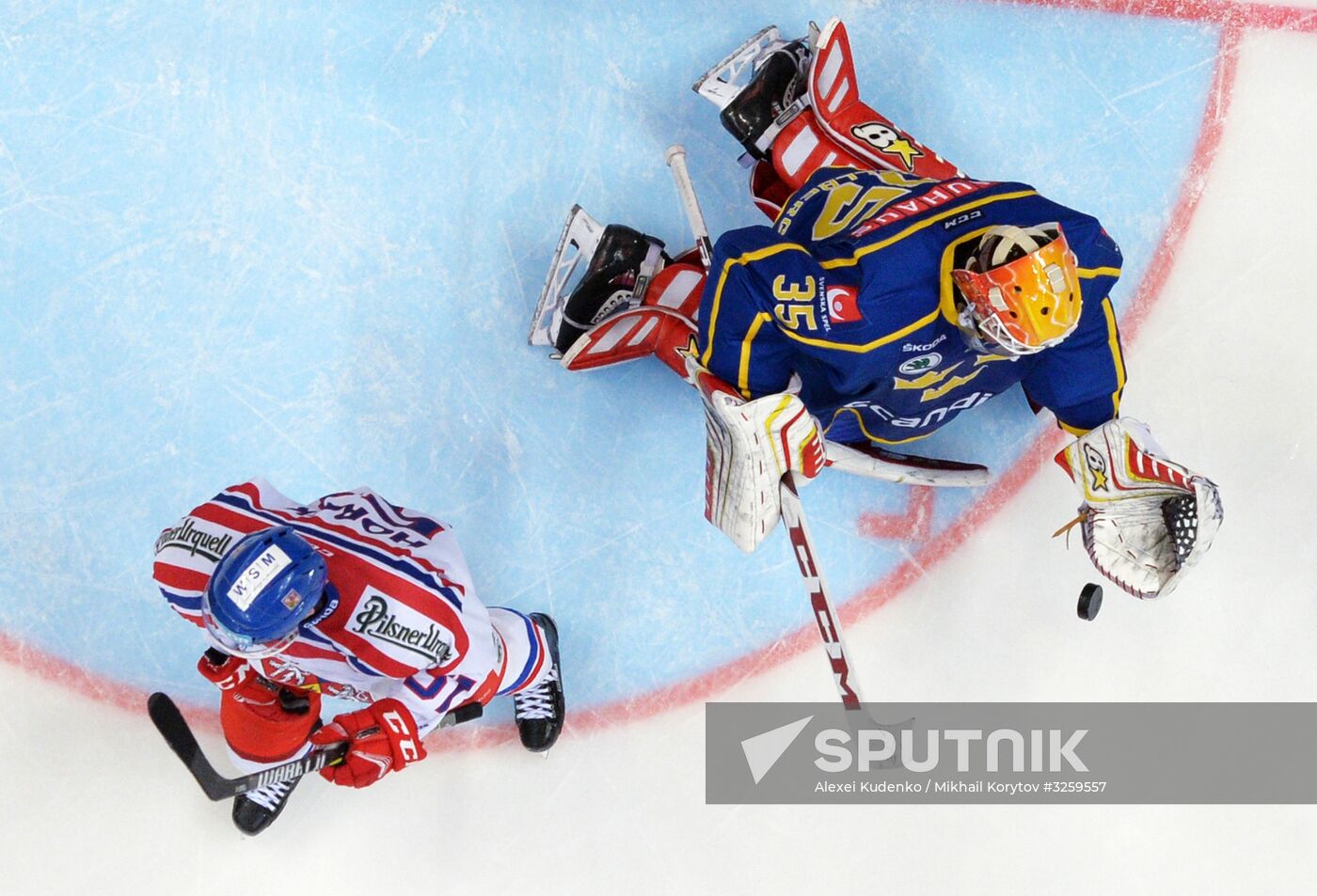 Ice hockey. Channel One Cup. Sweden vs. Czech Republic