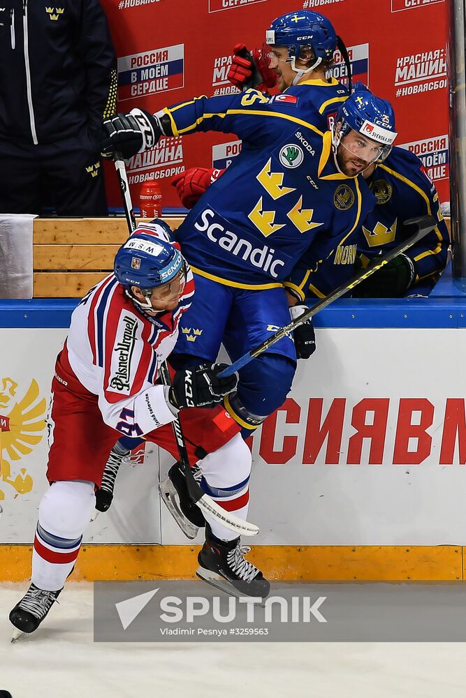 Ice hockey. Channel One Cup. Sweden vs. Czech Republic