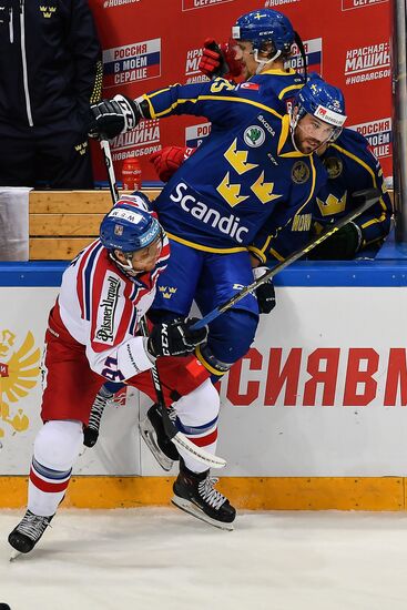Ice hockey. Channel One Cup. Sweden vs. Czech Republic