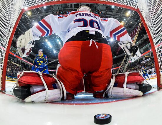 Ice hockey. Channel One Cup. Sweden vs. Czech Republic