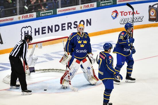 Ice hockey. Channel One Cup. Sweden vs. Czech Republic