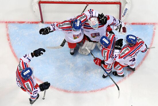 Ice hockey. Channel One Cup. Sweden vs. Czech Republic