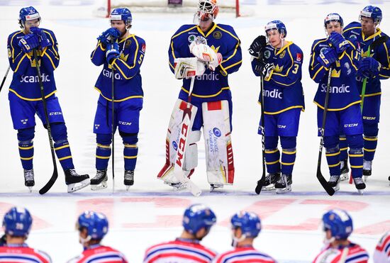 Ice hockey. Channel One Cup. Sweden vs. Czech Republic