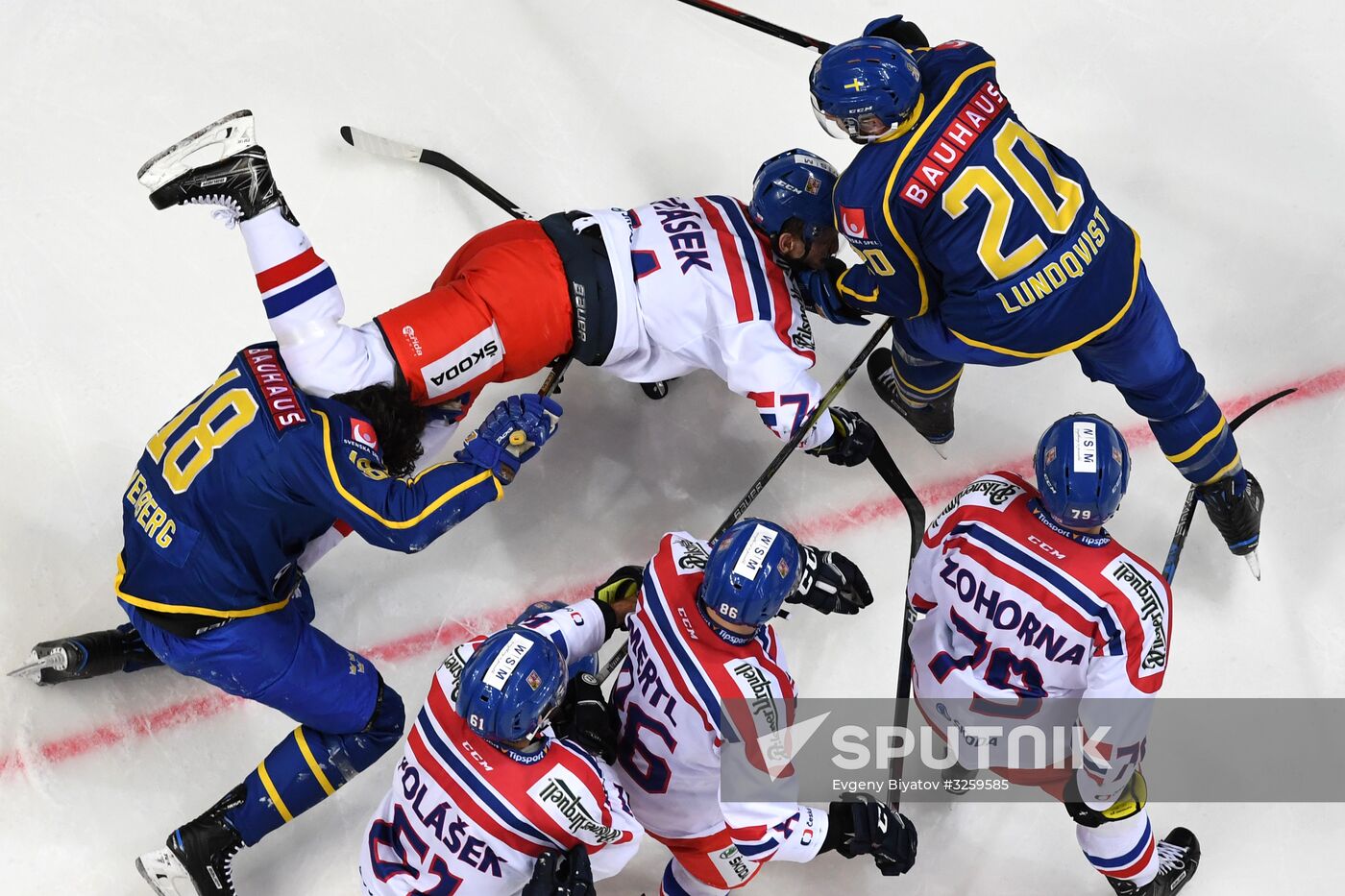 Ice hockey. Channel One Cup. Sweden vs. Czech Republic