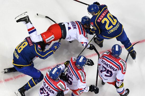 Ice hockey. Channel One Cup. Sweden vs. Czech Republic