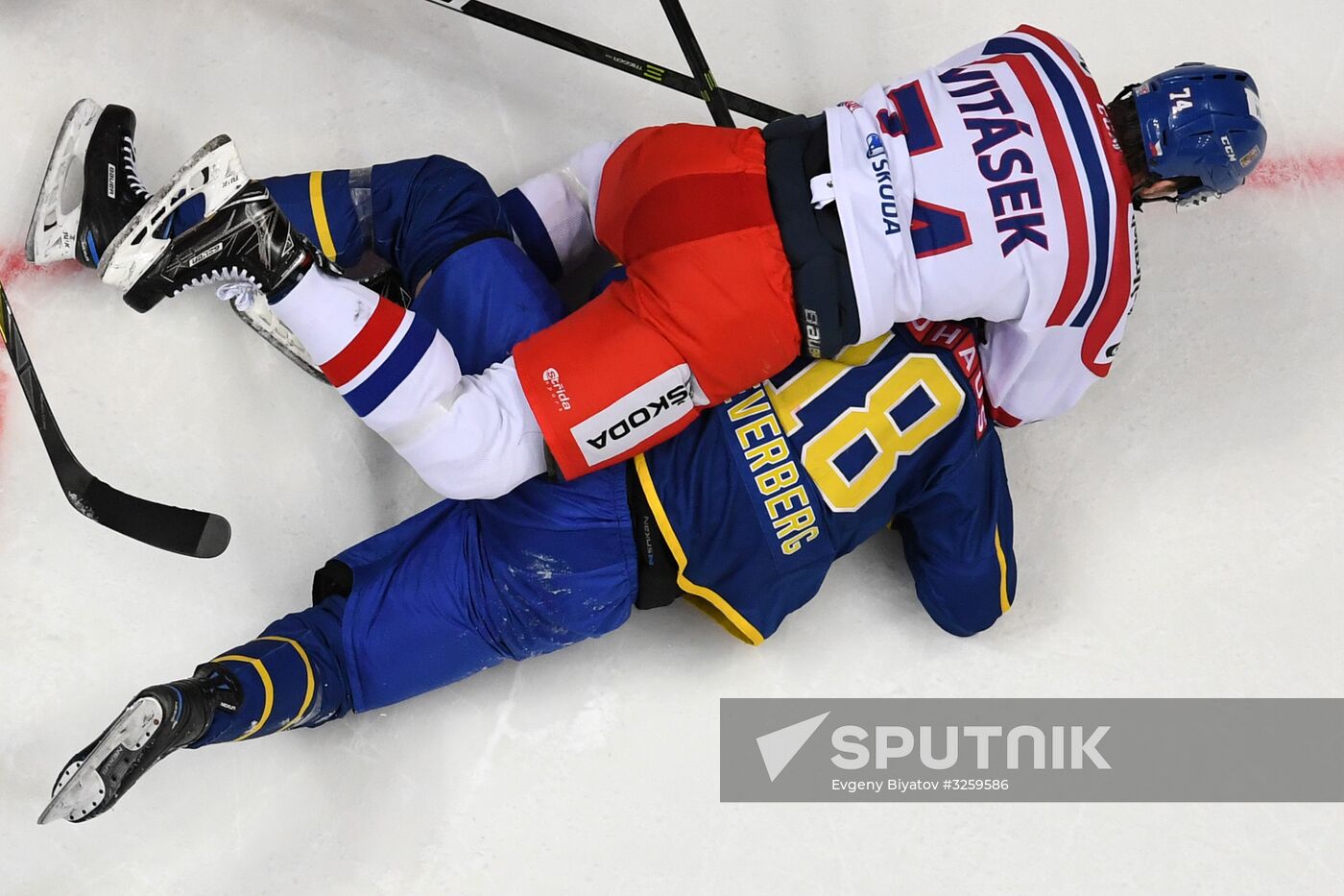 Ice hockey. Channel One Cup. Sweden vs. Czech Republic