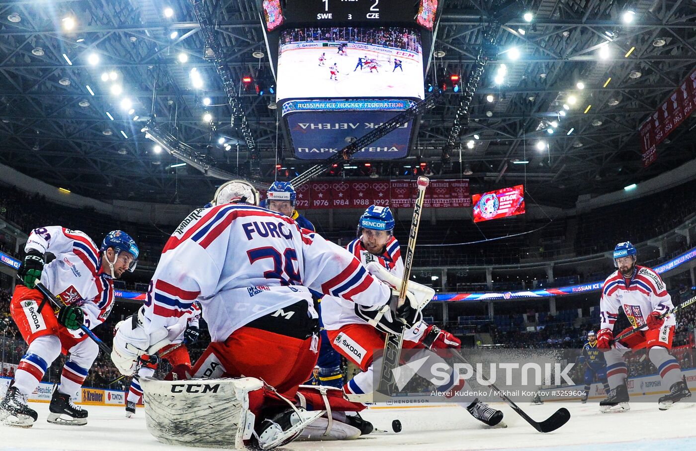Ice hockey. Channel One Cup. Sweden vs. Czech Republic