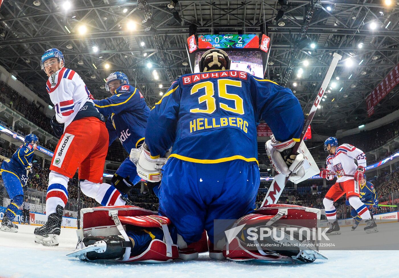 Ice hockey. Channel One Cup. Sweden vs. Czech Republic