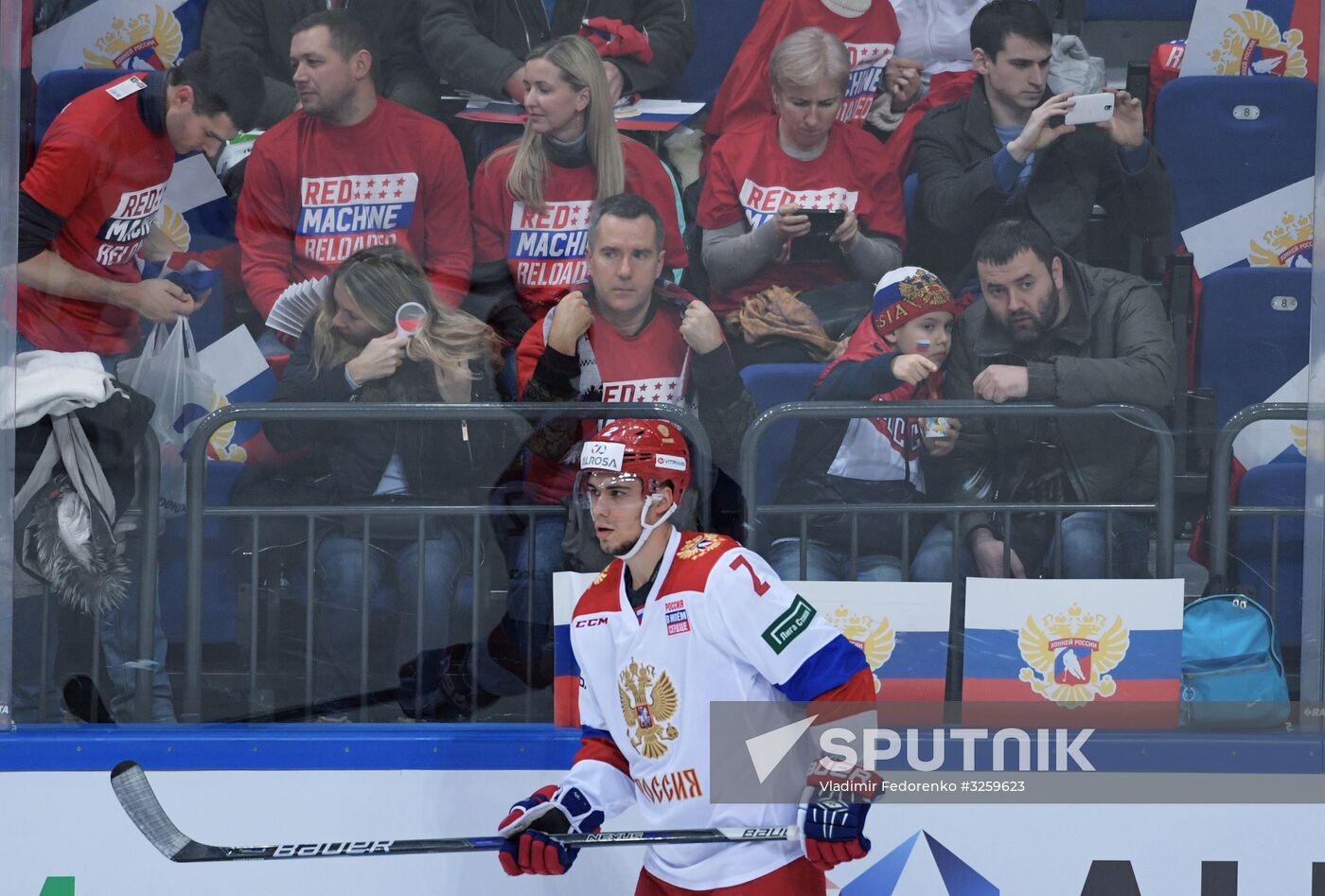 Ice hockey. Channel One Cup. Russia vs. Finland