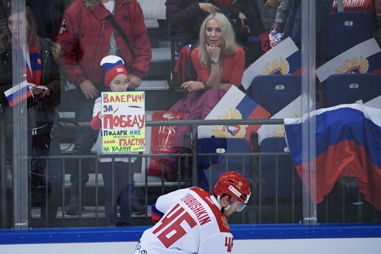 Ice hockey. Channel One Cup. Russia vs. Finland