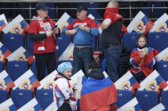 Ice hockey. Channel One Cup. Russia vs. Finland