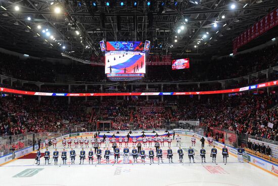 Ice hockey. Channel One Cup. Russia vs. Finland
