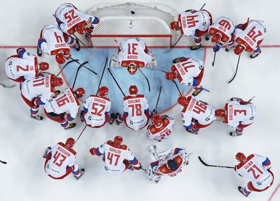 Ice hockey. Channel One Cup. Russia vs. Finland