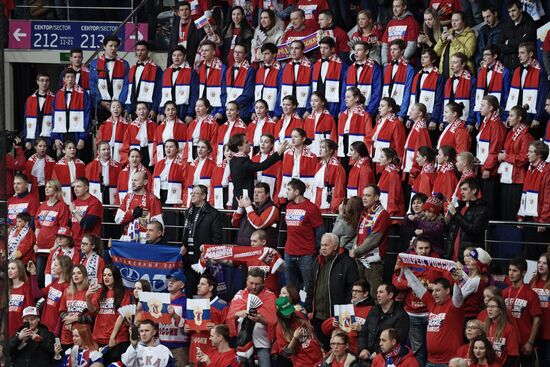 Ice hockey. Channel One Cup. Russia vs. Finland