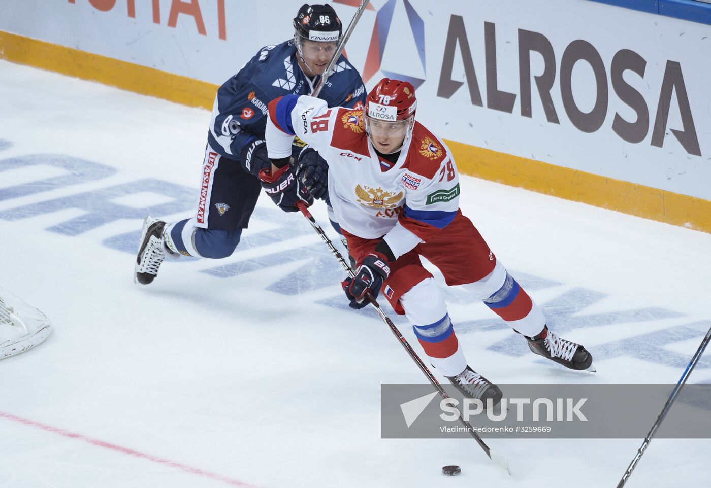 Ice hockey. Channel One Cup. Russia vs. Finland
