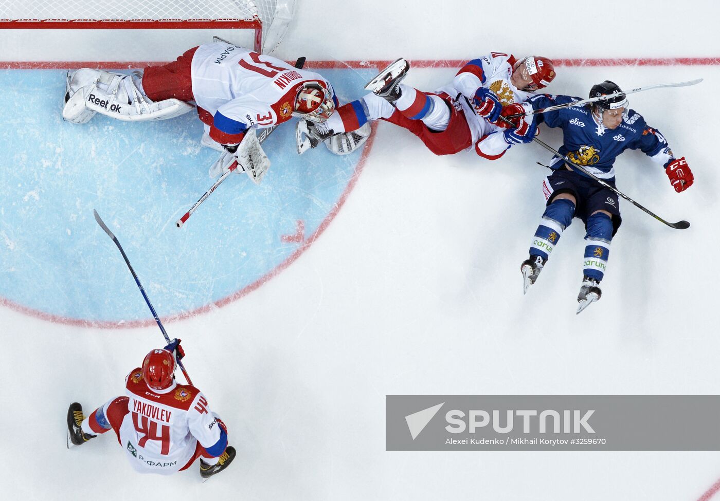 Ice hockey. Channel One Cup. Russia vs. Finland