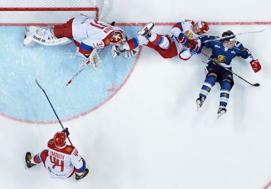 Ice hockey. Channel One Cup. Russia vs. Finland