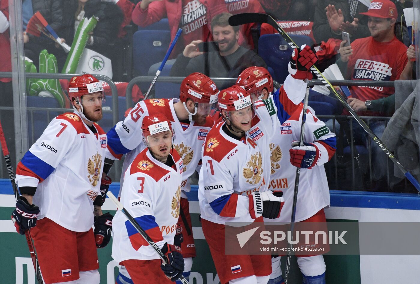 Ice hockey. Channel One Cup. Russia vs. Finland