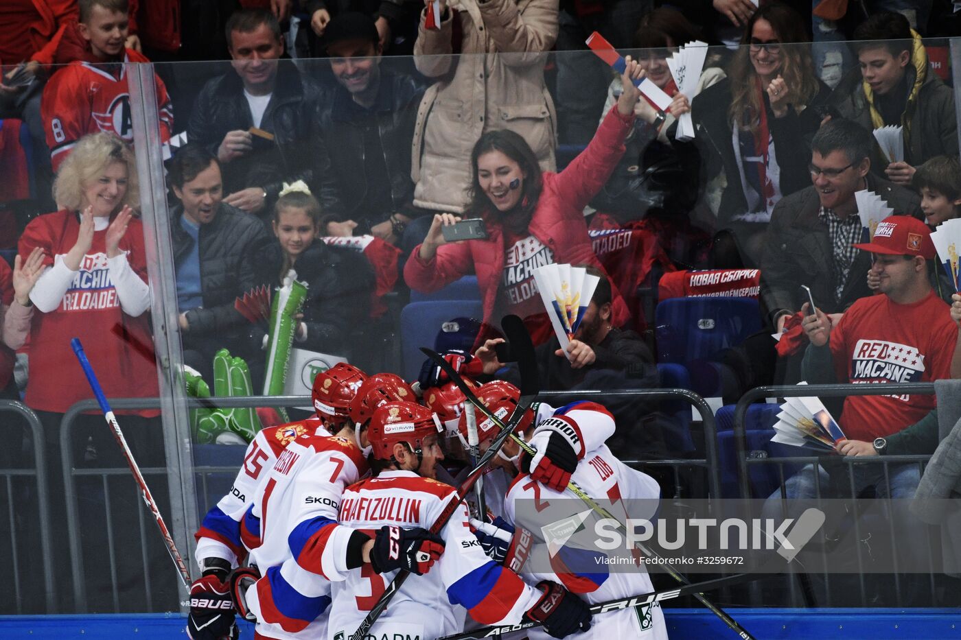Ice hockey. Channel One Cup. Russia vs. Finland