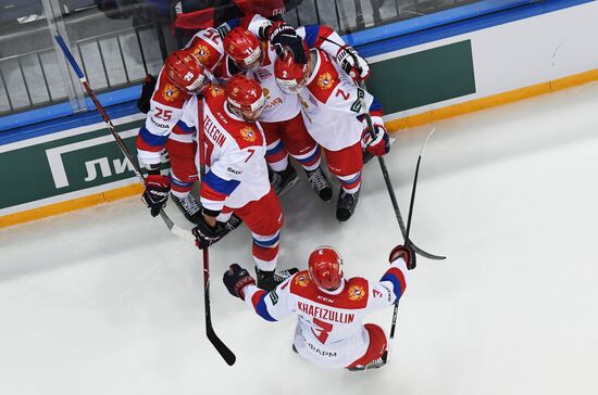 Ice hockey. Channel One Cup. Russia vs. Finland
