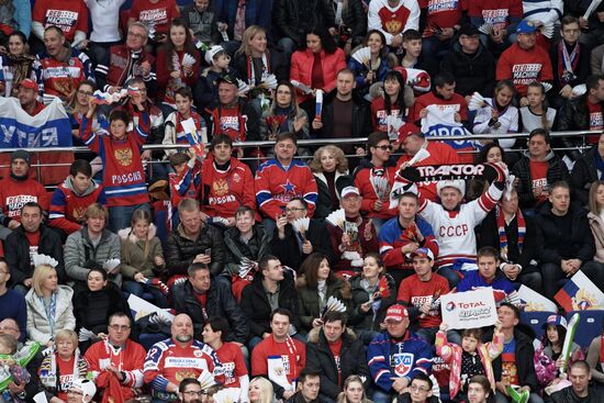 Ice hockey. Channel One Cup. Russia vs. Finland