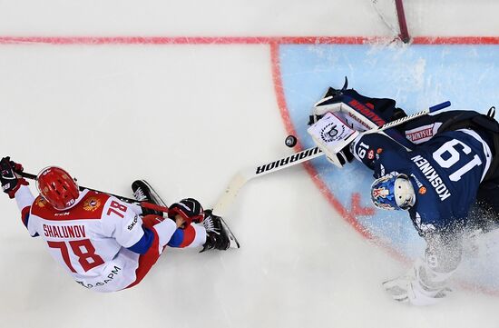 Ice hockey. Channel One Cup. Russia vs. Finland