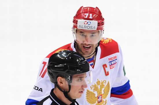 Ice hockey. Channel One Cup. Russia vs. Finland