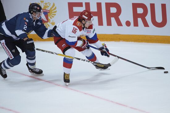 Ice hockey. Channel One Cup. Russia vs. Finland