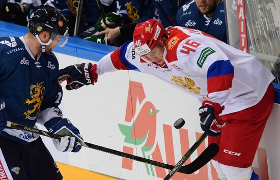 Ice hockey. Channel One Cup. Russia vs. Finland