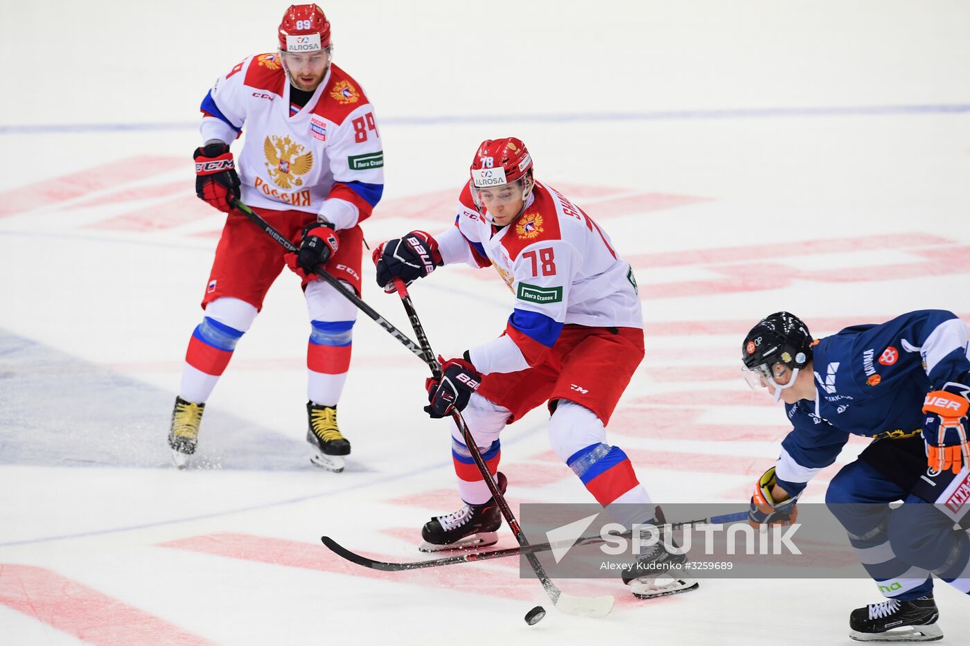 Ice hockey. Channel One Cup. Russia vs. Finland