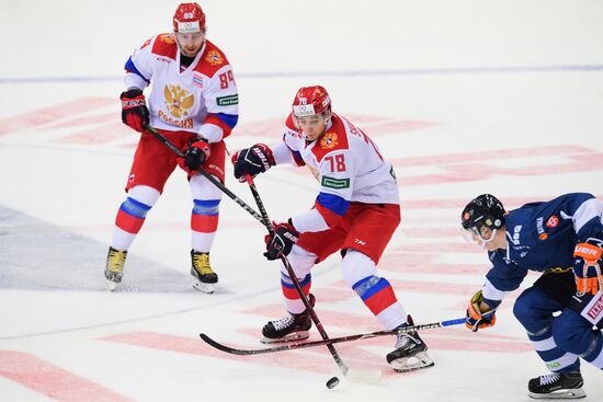 Ice hockey. Channel One Cup. Russia vs. Finland