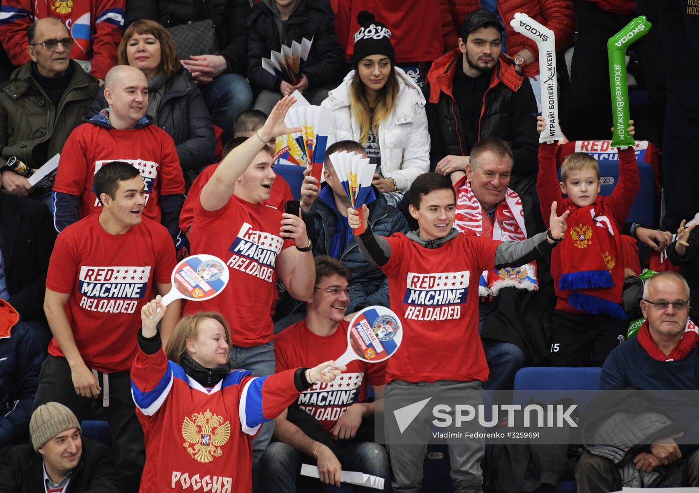 Ice hockey. Channel One Cup. Russia vs. Finland