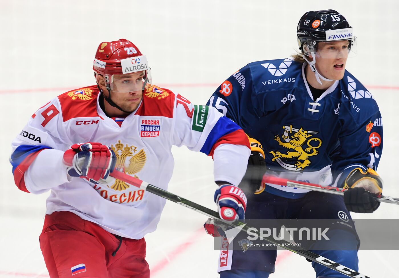 Ice hockey. Channel One Cup. Russia vs. Finland