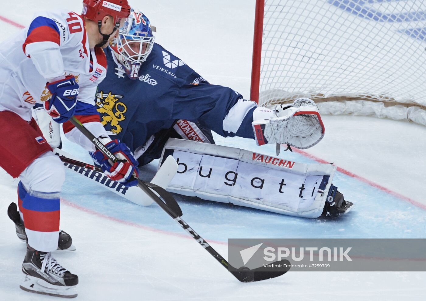 Ice hockey. Channel One Cup. Russia vs. Finland