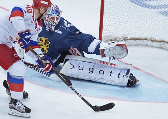 Ice hockey. Channel One Cup. Russia vs. Finland