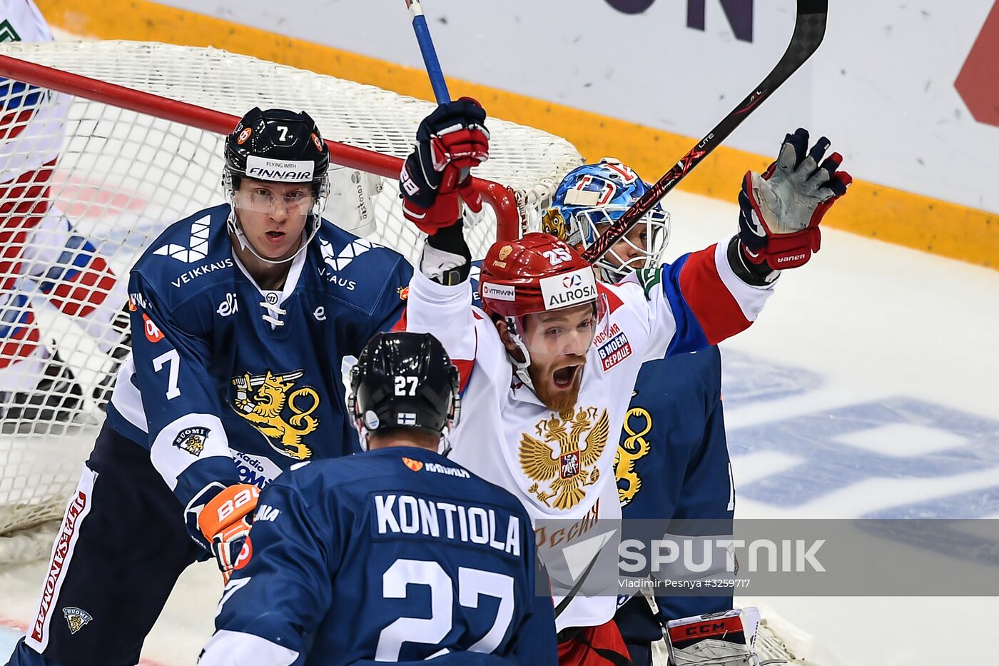 Ice hockey. Channel One Cup. Russia vs. Finland