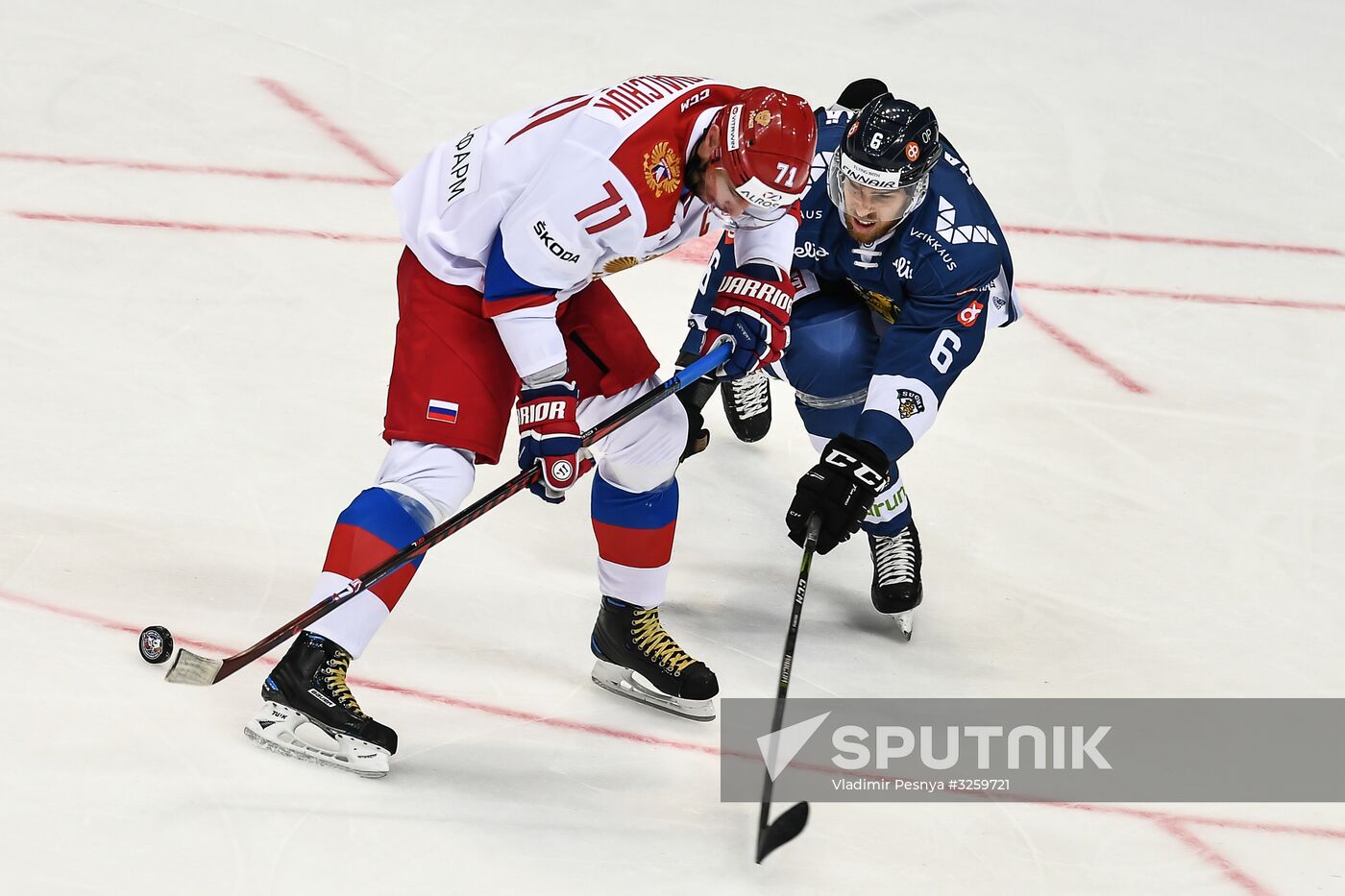 Ice hockey. Channel One Cup. Russia vs. Finland