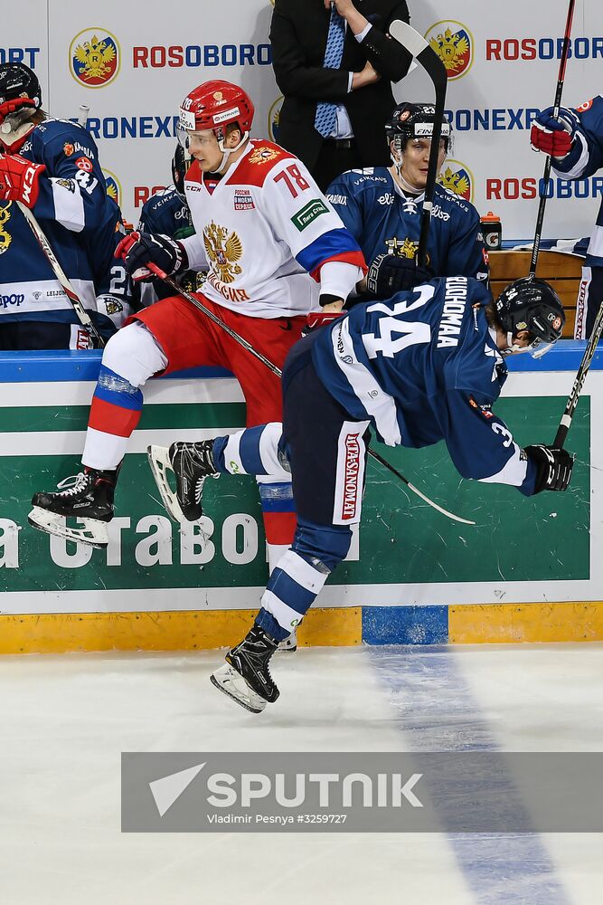 Ice hockey. Channel One Cup. Russia vs. Finland