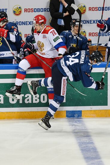 Ice hockey. Channel One Cup. Russia vs. Finland