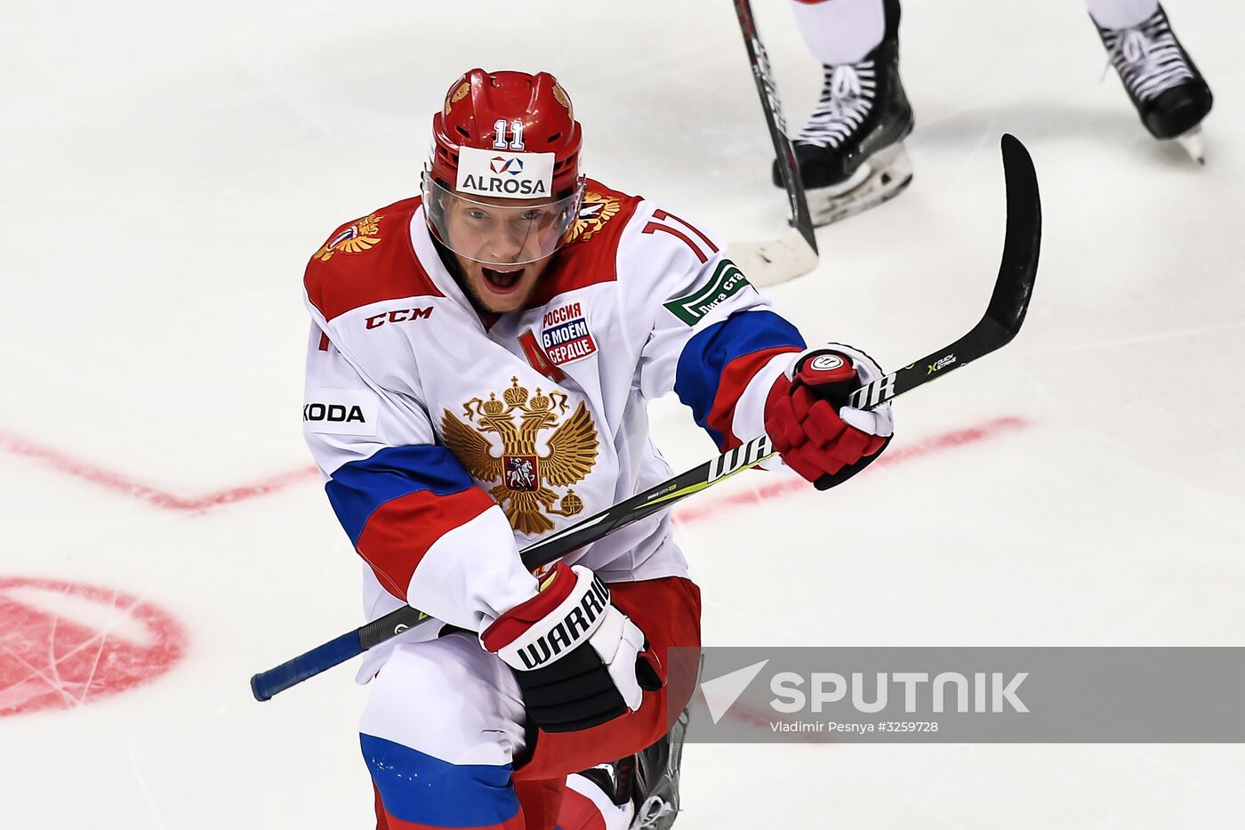 Ice hockey. Channel One Cup. Russia vs. Finland