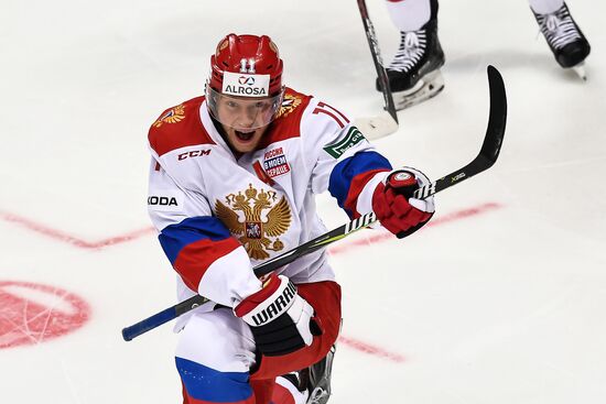 Ice hockey. Channel One Cup. Russia vs. Finland