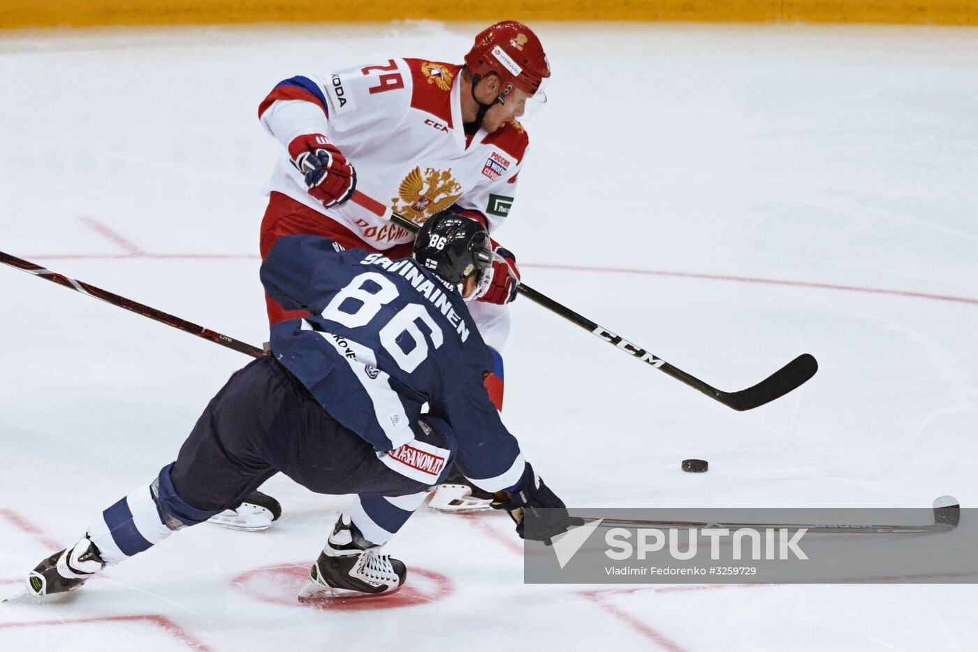 Ice hockey. Channel One Cup. Russia vs. Finland